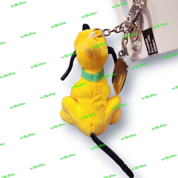 DISNEY PARKS PLUTO PLUSH KEYCHAIN CHARM - Picture 5 of 7